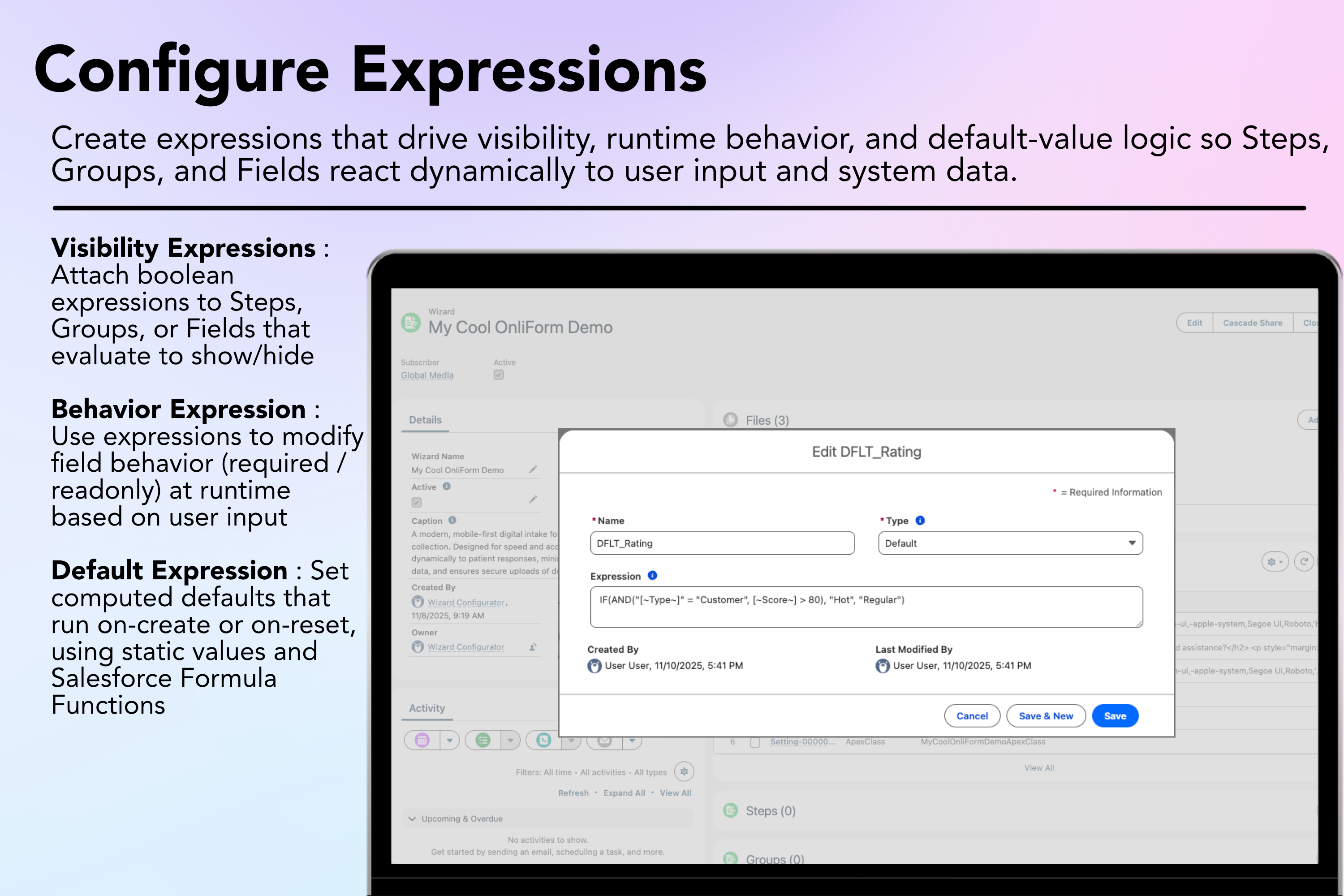 Expression Conditions